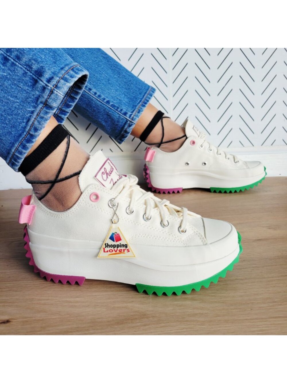 ❤️Converse Run Star Hike Platform Color Pop Sz 8.5 Women's Shoes Sneaker A14271C - Picture 5 of 13